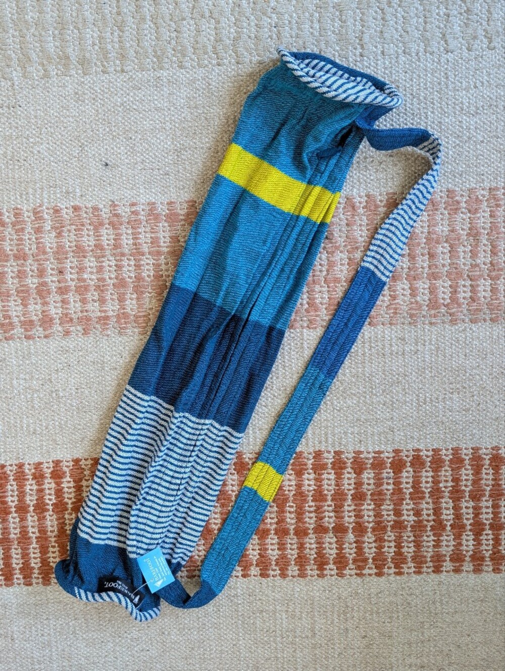 NWT Hand Woven Yoga Mat Carrier Bag Shoulder Strap Barefoot Sri Lanka Hippie New